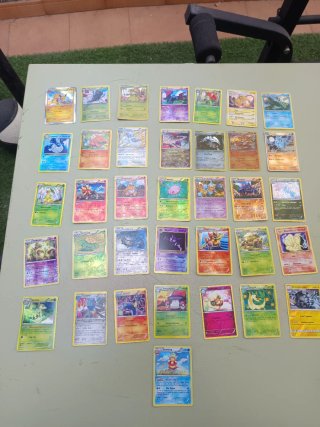 Lote 36 Cartas Pokémon Holo Fase 1