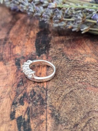 Anillo Plata Ley Circonitas Talla 12