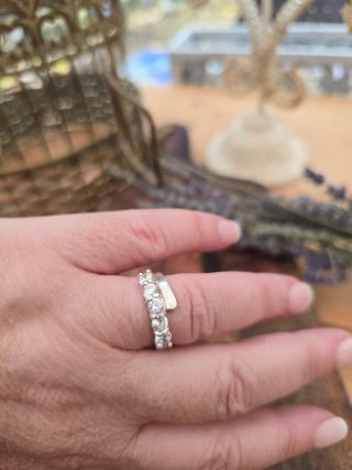 Anillo Plata Ley Circonitas Talla 12