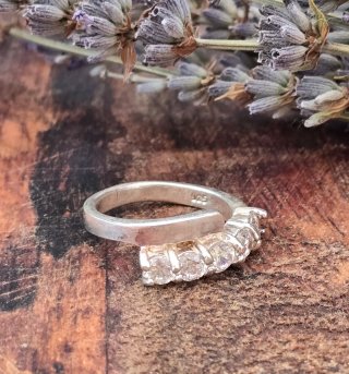 Anillo Plata Ley Circonitas Talla 12