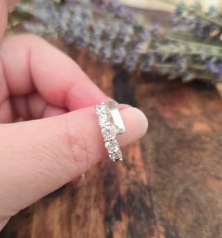 Anillo Plata Ley Circonitas Talla 12