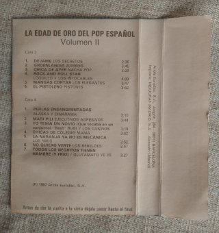Triple Casete La Edad de Oro del Pop Español