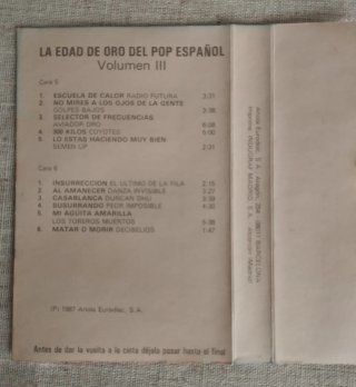 Triple Casete La Edad de Oro del Pop Español