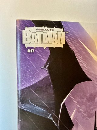 Comic USA Absolute Batman #17B Firma de Snyder COA