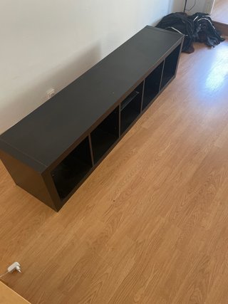 Mueble TV negro madera