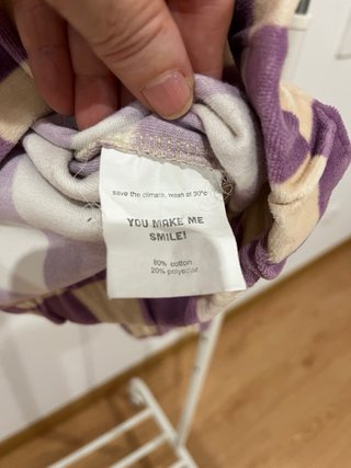 Sudadera CarlijnQ  cuadros morado/beige T7