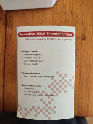 Bosslan Powerline 200M Ethernet Bridge