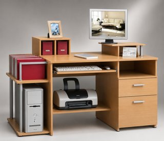 Mesa escritorio ordenador haya