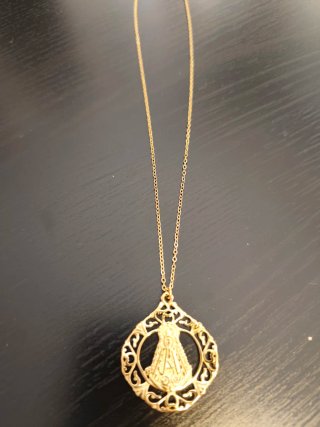 Medalla Virgen del Rocío con cadena