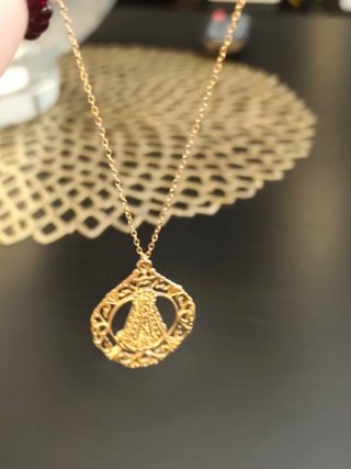 Medalla Virgen del Rocío con cadena