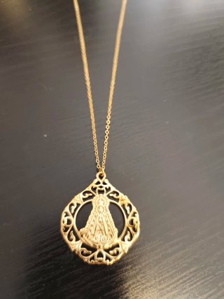 Medalla Virgen del Rocío con cadena