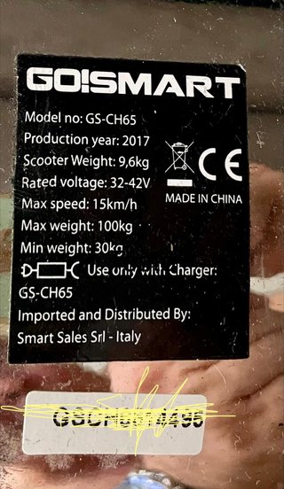 Hoverboard GO!SMART 6,5 Cromato
