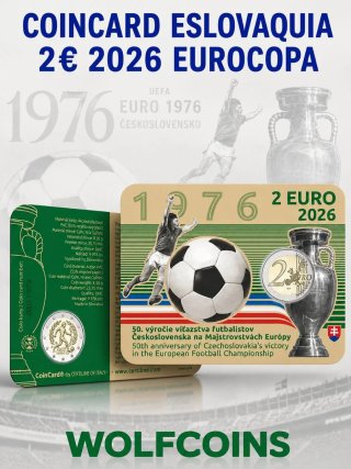 🇸🇰 ESLOVAQUIA COINCARD 2€ EUROS 2026 EUROCOPA