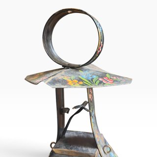 Lampião Vintage Metal Pintado Mão