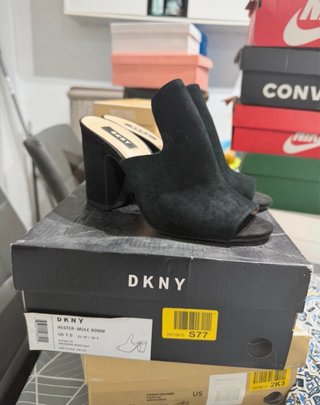 DKNY Hester Mule Zapatos Tacón Negro Talla 37.5