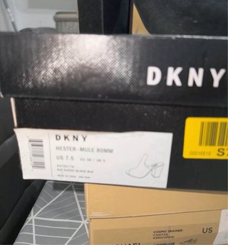 DKNY Hester Mule Zapatos Tacón Negro Talla 37.5