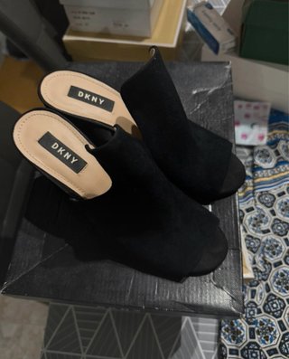DKNY Hester Mule Zapatos Tacón Negro Talla 37.5