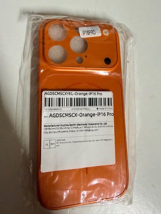 Funda iPhone 16 Pro a 17 Pro Naranja