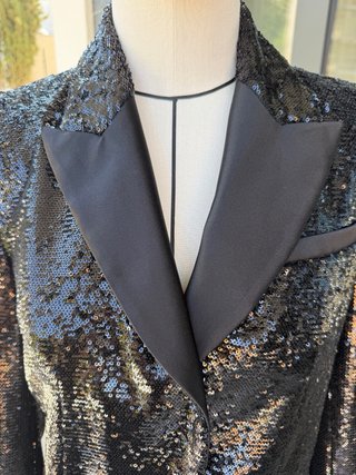 Americana Lentejuelas Zara Negra