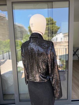 Americana Lentejuelas Zara Negra