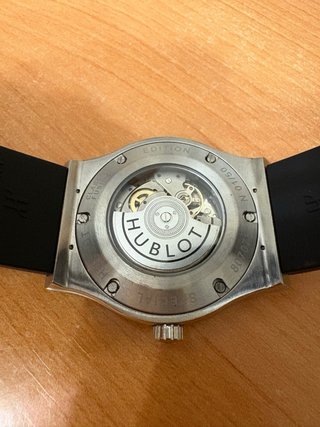 Reloj Hublot Negro y Plateado