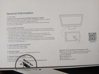 Tablet Gráfica Huion New 1060plus Negra
