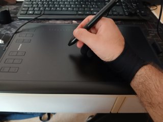Tablet Gráfica Huion New 1060plus Negra