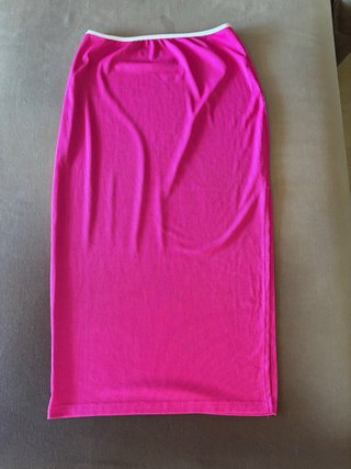Lote 2 faldas midi Talla M marrón rosa