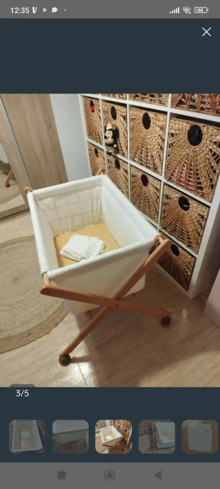 Mini cuna de madera