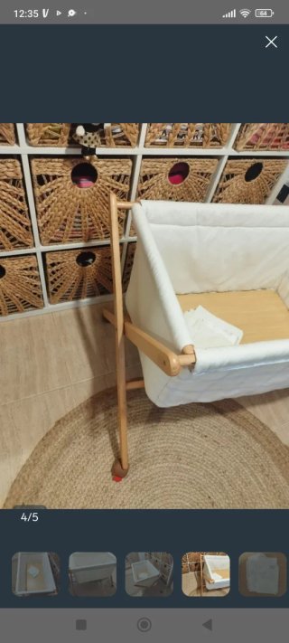 Mini cuna de madera