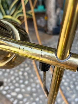 Lámpara de pie dorada metal años 70