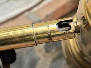 Lámpara de pie dorada metal años 70