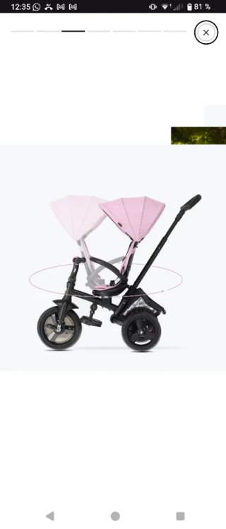 Triciclo Deryan Explorer Plegable Rosa
