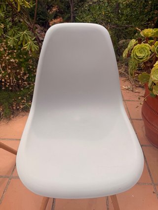 2 Sillas Eames Grises Patas Madera