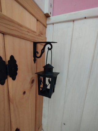 Cama alta casita madera pino hecha a mano