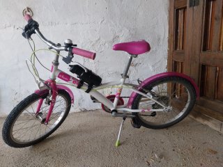 Bicicleta niña 20 Btwin rosa