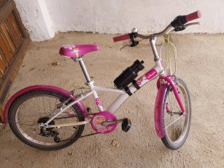 Bicicleta niña 20 Btwin rosa
