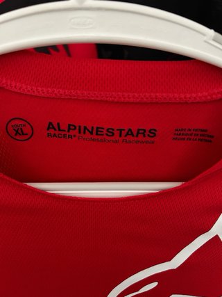 Camiseta Alpinestars Niño Roja Talla XL