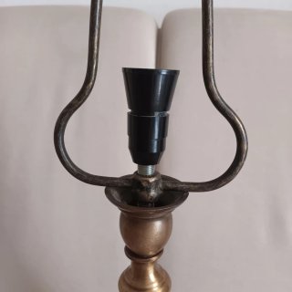 Lampada vintage metallo dorato