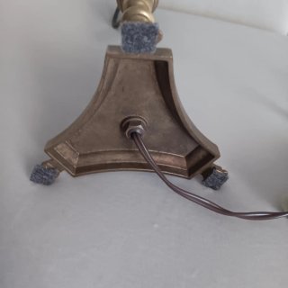 Lampada vintage metallo dorato
