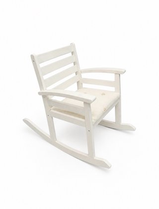 Silla Mecedora Infantil Blanca