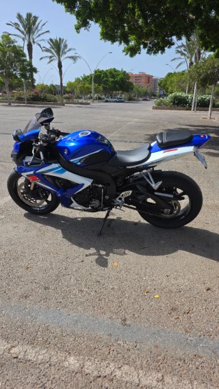 Suzuki GSX-R Azul y Blanca