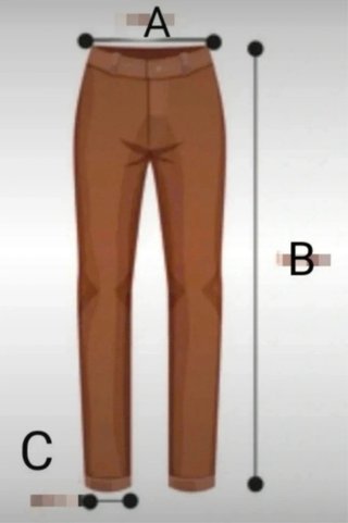 Pantalón DC Straight Talla 34 Mostaza