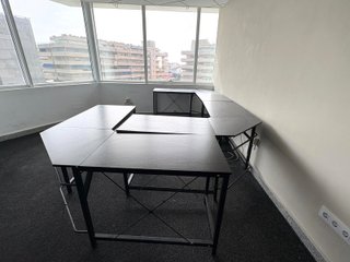 3 Mesas Escritorio Esquinera Negra L