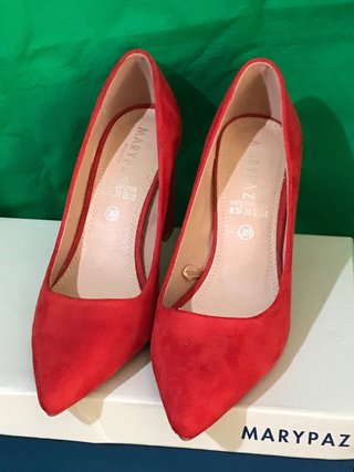 Zapatos de tacón Marypaz rojos talla 39