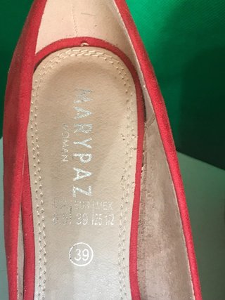 Zapatos de tacón Marypaz rojos talla 39