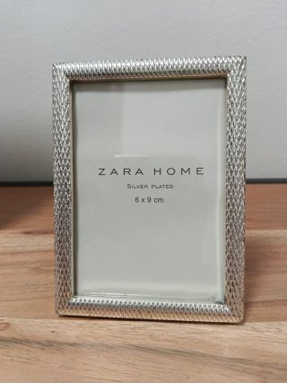 Marco Zara Home Plata 6x9 cm.Pequeño.