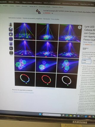 Cabeza Móvil DJ LED RGB DMX