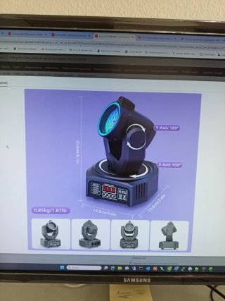 Cabeza Móvil DJ LED RGB DMX