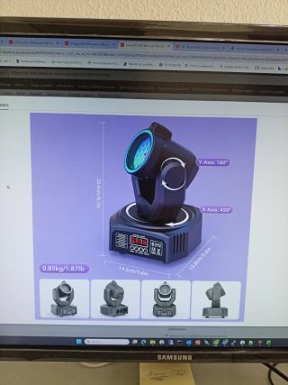 Cabeza Móvil DJ LED RGB DMX